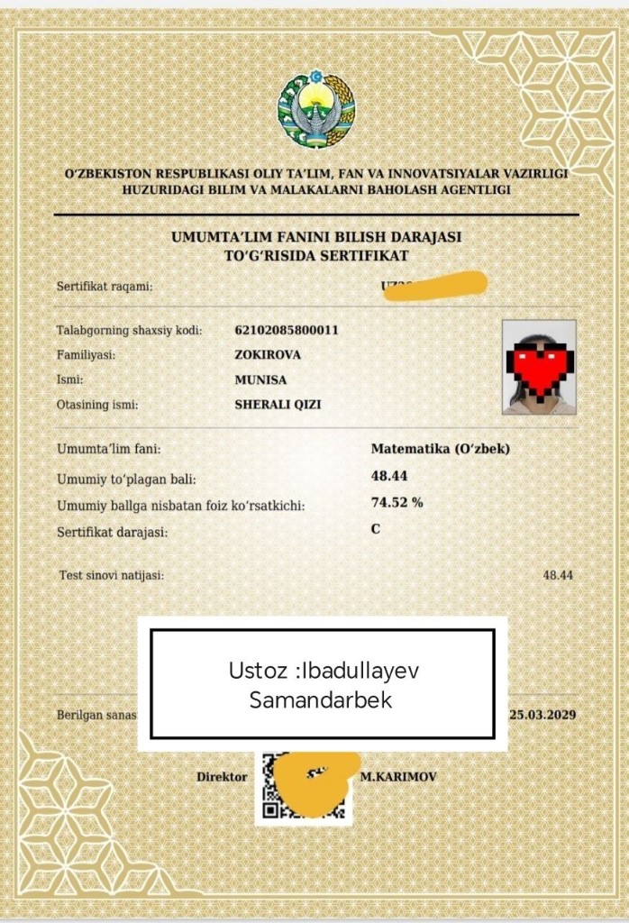 Matematika sertifikati 24
